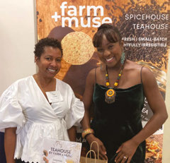 2 women posing for the National Partnership Mother's Day Tea