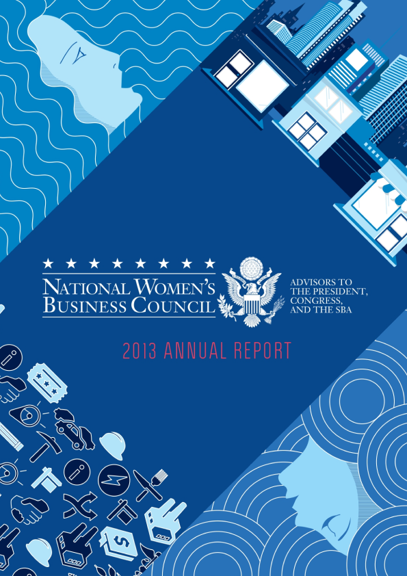 The cover of the national women's business council annual report 2013.